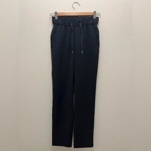 Lululemon Women’s Black Drawstring Pull-on Pants Size 0 Athleisure Work Pants